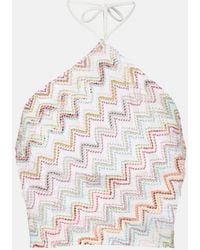 Missoni - Top De Lame En Zigzag - Lyst