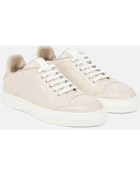 Max Mara - Damier Leather Sneakers - Lyst