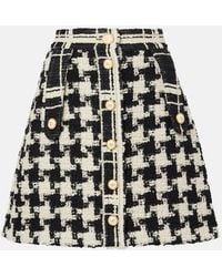 Valentino - Wool-Blend Tweed Miniskirt - Lyst