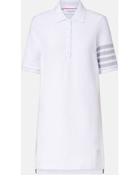 Thom Browne - 4-Bar Cotton Pique Polo Dress - Lyst