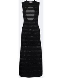 Eres - Reguliere Striped Cotton-Blend Midi Dress - Lyst