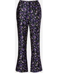 La DoubleJ - 24/7 Honeysuckle Jacquard Straight Pants - Lyst