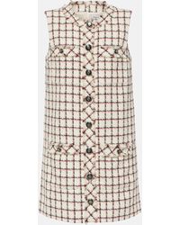 Veronica Beard - Laurel Cotton-blend Tweed Minidress - Lyst