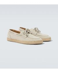 Brunello Cucinelli - Suede Boat Shoes - Lyst