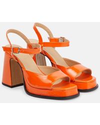 Souliers Martinez - Gracia Leather Platform Sandals - Lyst