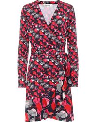Diane von Furstenberg Wickelkleid Elita aus Seide - Rot