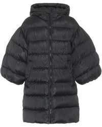 RED Valentino Oversized Quilted Down Coat - Black