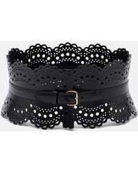 Alaïa - Vienne Wave Leather Belt - Lyst
