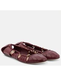 Chloé - Ballerinas Luna Aus Leder - Lyst