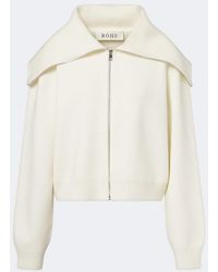 Rohe - Wool Zip-Up Sweater - Lyst