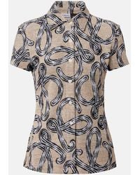Loewe - Paula's Ibiza Anagram Cotton-Blend Shirt - Lyst