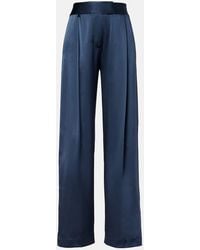 The Sei - Weite High-Rise-Hose Aus Seide - Lyst