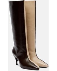 Herbert Levine - Two Faced Leather Knee-High Boots - Lyst
