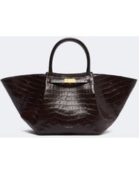 DeMellier - New York Midi Croc-Effect Leather Top-Handle Bag - Lyst