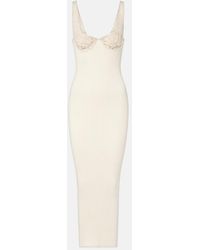 Magda Butrym - Ribbed-Knit Cotton Midi Dress - Lyst
