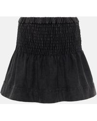 Isabel Marant - Pacifica Smocked Cotton Miniskirt - Lyst