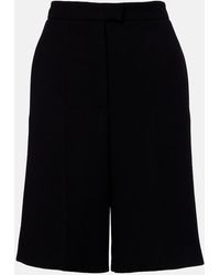 Valentino - Vgold Virgin Wool Bermuda Shorts - Lyst