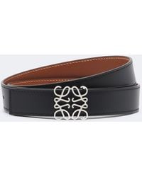 Loewe - Anagram Reversible Leather Belt - Lyst