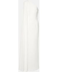 Rebecca Vallance - Athena One-shoulder Crepe Gown - Lyst