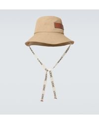Loewe - Paula's Ibiza Fisherman Canvas Bucket Hat - Lyst