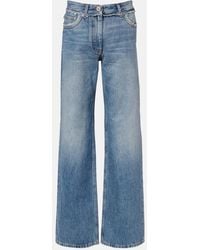 Versace - Mid-Rise Wide-Leg Jeans - Lyst