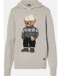 Polo Ralph Lauren - Polo Bear Wool And Cashmere Hoodie - Lyst