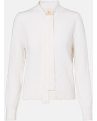 Jardin Des Orangers - Tie-Neck Wool And Cashmere Sweater - Lyst