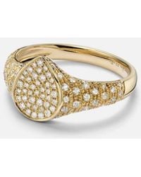 Yvonne Léon - Mini 9Kt Ring With Diamonds - Lyst