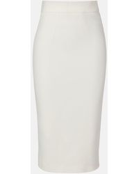 Safiyaa - Hokuku Crepe Pencil Skirt - Lyst