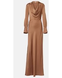 Jonathan Simkhai - Adelle Draped Satin Gown - Lyst