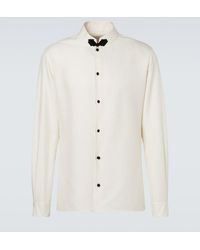 Valentino - Silk Shantung Shirt - Lyst