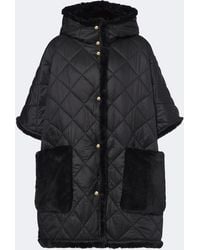 Moncler - Reversible Hooded Quilted Cape - Lyst