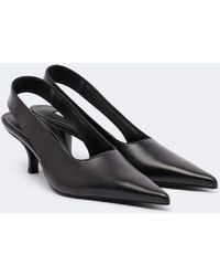 TOTEME - Leather Slingback Pumps - Lyst