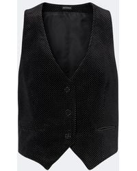 Tom Ford - Polka-Dot Cotton Velvet Vest - Lyst