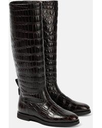 Brunello Cucinelli - Stiefel Aus Leder - Lyst