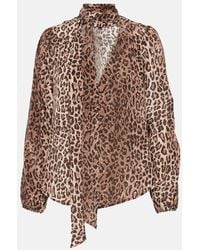 RIXO London - Bedruckte Bluse Moss Aus Seide - Lyst