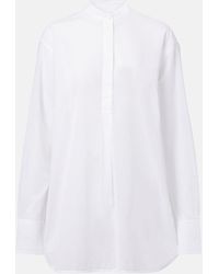 TOTEME - Oversized Cotton Voile Shirt - Lyst
