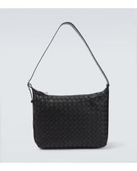 Bottega Veneta - Traveler Small Intreccio Leather Shoulder Bag - Lyst
