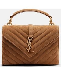 Saint Laurent - College Medium Leather Shoulder Bag - Lyst