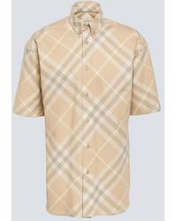 Burberry - Hemd Check aus Baumwolle - Lyst