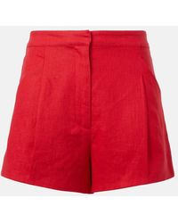 Posse - Rosalie High-Rise Linen Shorts - Lyst