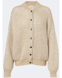 Brunello Cucinelli - Open-Knit Mohair-Blend Cardigan - Lyst