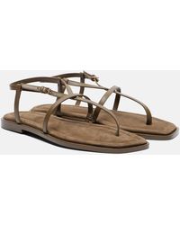 A.Emery - Sandalen Remy Aus Leder Und Veloursleder - Lyst