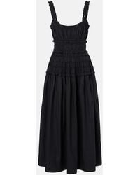 Doen - Midikleid Marianne Aus Baumwollpopeline - Lyst