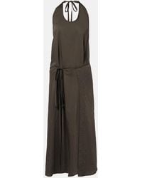 Lemaire - Apron Gathered Midi Dress - Lyst