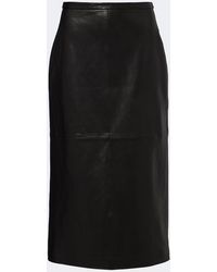 Nour Hammour - Alana Leather Pencil Skirt - Lyst
