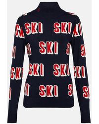 Perfect Moment - Wool Jacquard Turtleneck Sweater - Lyst