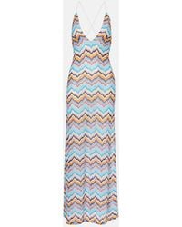 Missoni - Zigzag Halterneck Maxi Dress - Lyst