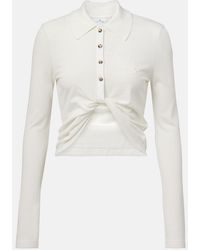 Courreges - Cropped Cotton Shirt - Lyst