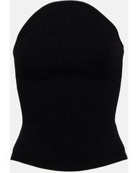 KHAITE - Jericho Rib-Knit Bustier - Lyst